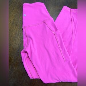 Lululemon align ladies leggings high rise, with pockets, size 4, 25 inch length